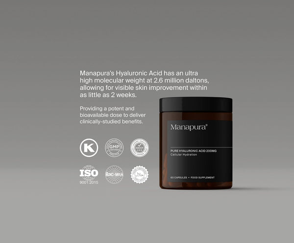 Pure Hyaluronic Acid by Manapura | The Best, Pure, Clinical-Grade Longevity & Nootropic Supplements | Free Shipping
