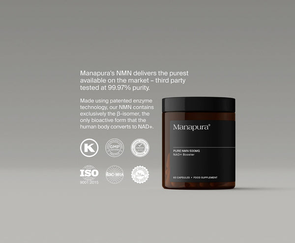 NAD+ Duo by Manapura | The Best, Pure, Clinical-Grade Longevity & Nootropic Supplements | Free Shipping